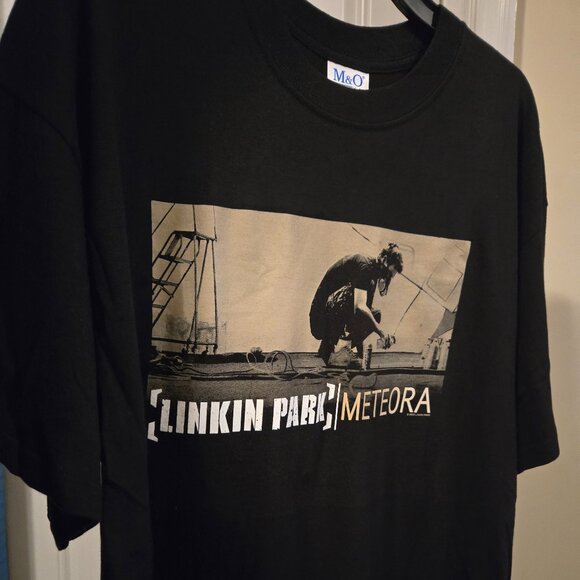 New! Never Worn. Vintage M&O Knits Unisex Linkin Park Crew Neck T-Shirt 2X Black
